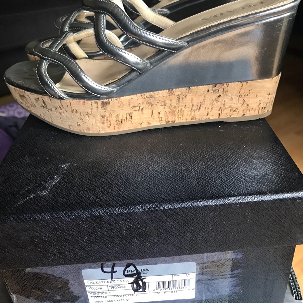 Prada wedges